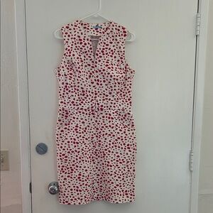 J. McLaughlin Polka Dot Sleeveless Midi Dress